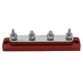 Bluewater Common Stud Busbar 4 Gang - Red — marine busbars