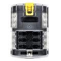 Bluewater 6 Position Fuse Block ATC w/Yellow Slide — marine fuse blocks & fuses