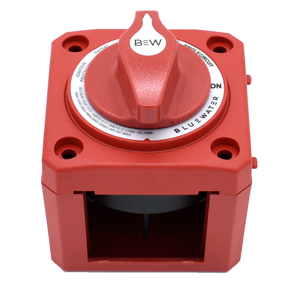 Bluewater On/Off Switch Battery Switch - Surface Mount - Red — marine battery management