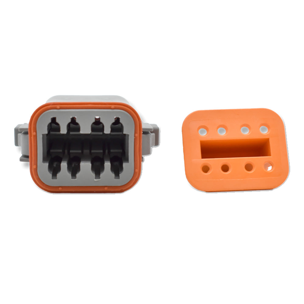 Bluewater 8 Position Female Deutsch Connector w/Wedge Lock — marine terminals