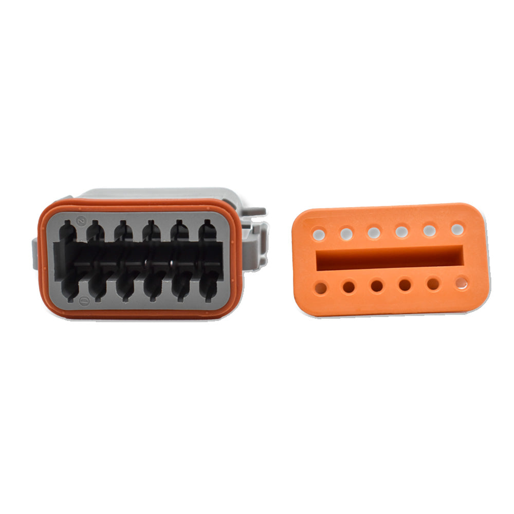 Bluewater 12 Position Female Deutsch Connector w/Wedge Lock — marine terminals