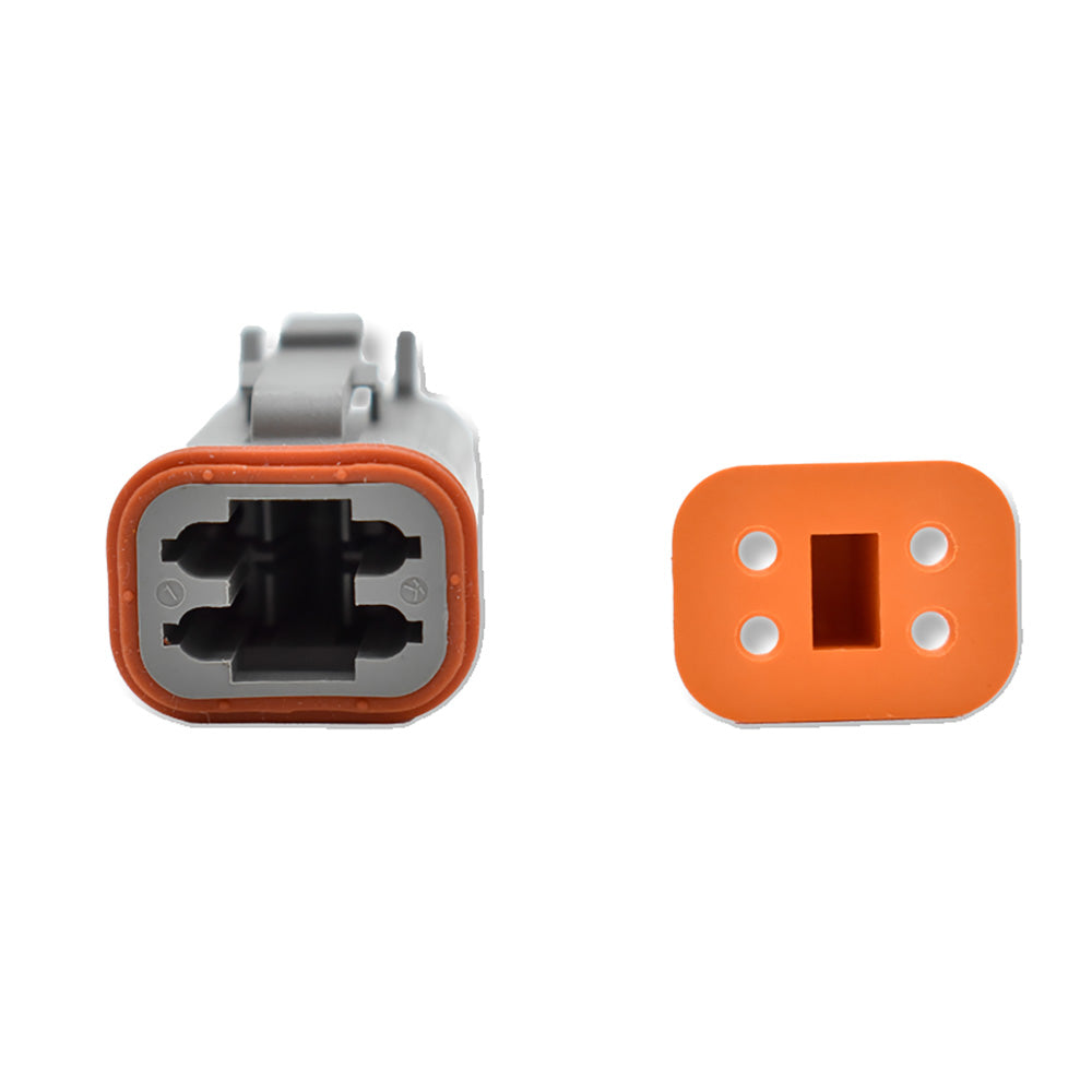 Bluewater 4 Position Female Deutsch Connector w/Wedge Lock — marine terminals