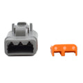Bluewater 3 Position DTM Female Connector w/Wedge Lock — marine terminals