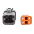 Bluewater 4 Position DTP Female Connector w/Wedge Lock — marine terminals
