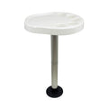 Springfield Marine Springfield Party Platter Thread-Lock™ Surface Mount Table Package - White — marine deck / galley