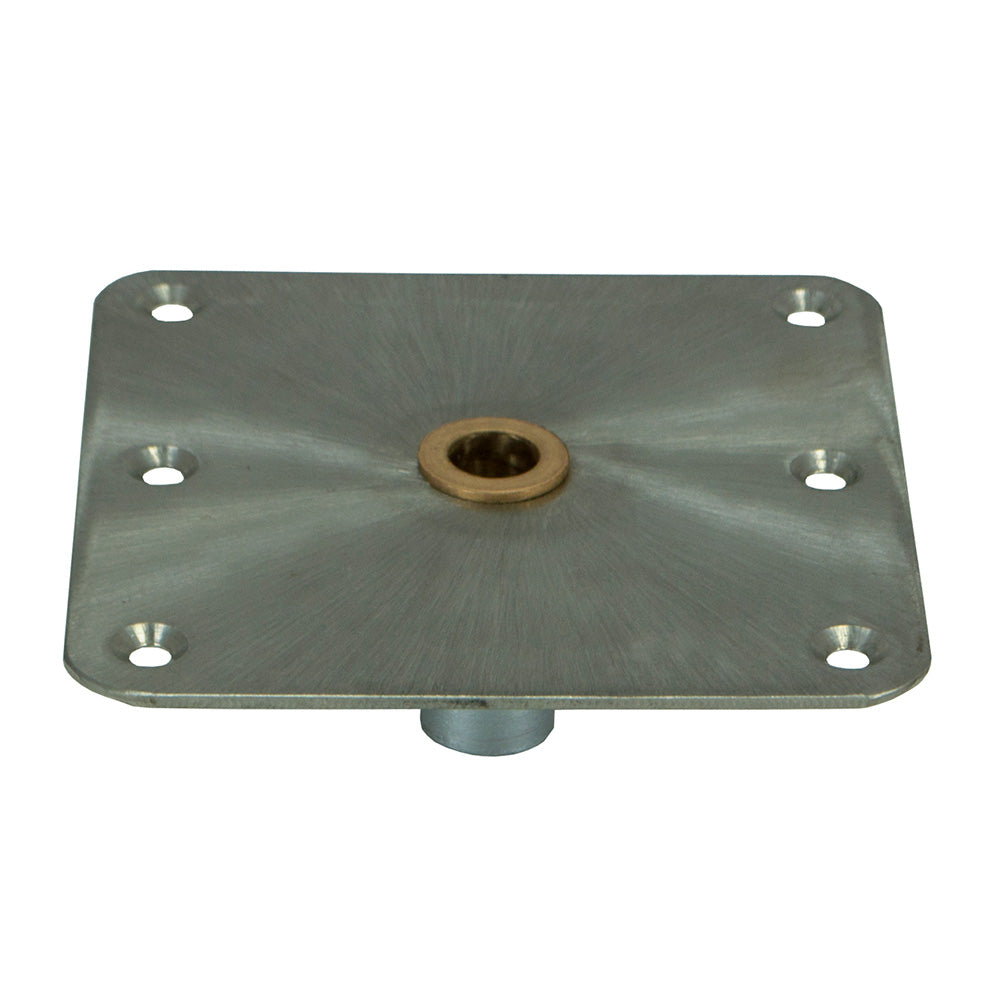 Springfield Marine Springfield KingPin™ Standard Square Steel Base w/Brass - 7"x7" — marine seating