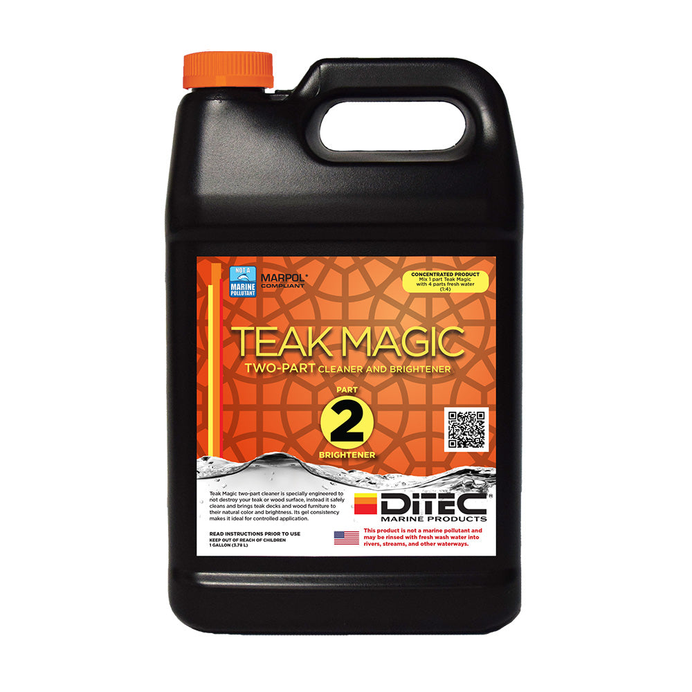 DiTEC Marine Products DiTEC Teak Magic: Part 2 - Gallon — marine cleaning