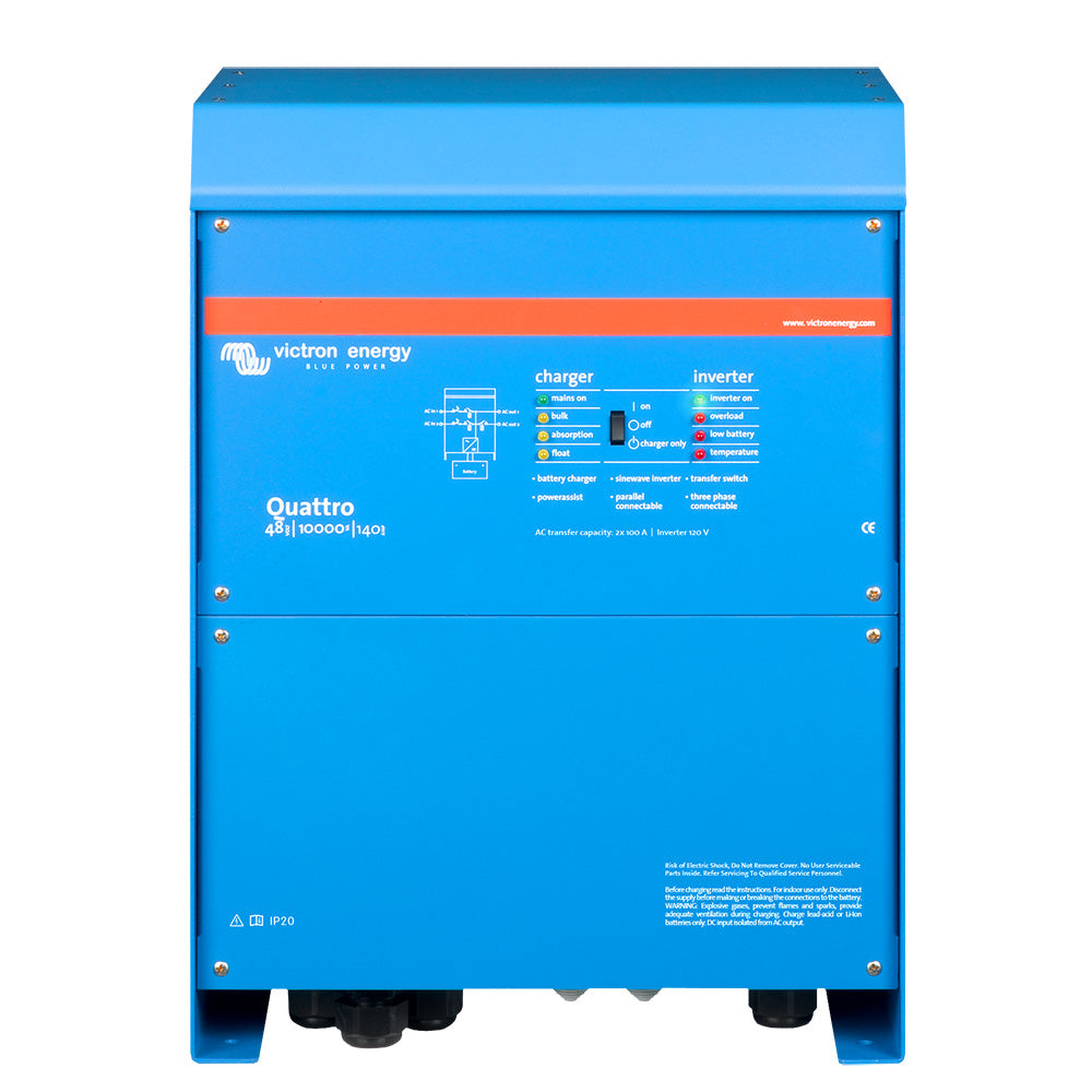 Victron Energy Victron Quattro 48/10000 140-100/100 120V VE.Bus 50/60Hz — marine charger/inverter combos