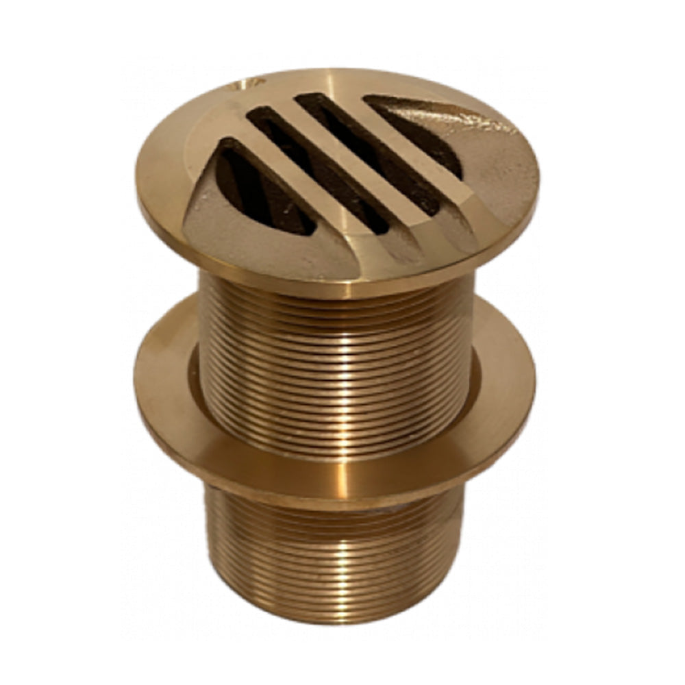 GROCO 1-1/2" Slotted Hi Speed Thru-Hull w/Nut — marine thru-hull fittings