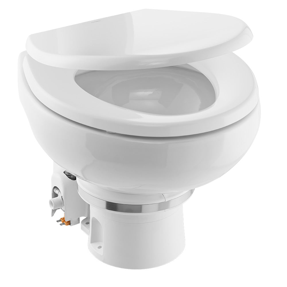 Dometic MasterFlush 7160 White Electric Macerating Toilet w/Orbit Base, Raw Water Flush - 24V — marine marine sanitation