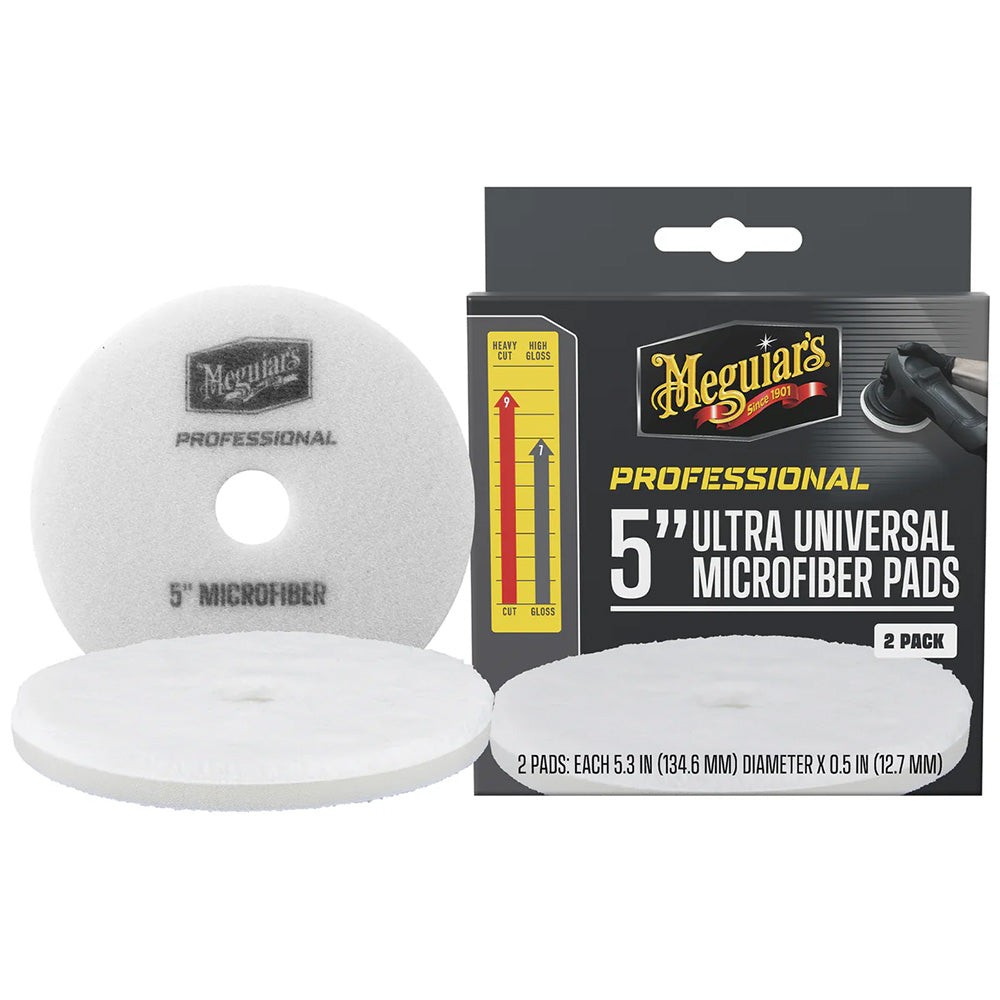 Meguiar's Professional 5" Ultra Universal Microfiber Pads *2-Pack — marine cleaning