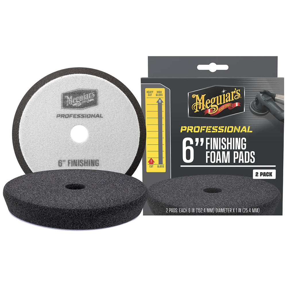 Meguiar's Professional 6" Foam Finishing Pads *2-Pack — marine cleaning