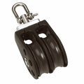 Barton Marine Barton Size 2 35mm Plain Bearing Pulley Block Double w/Swivel — marine blocks