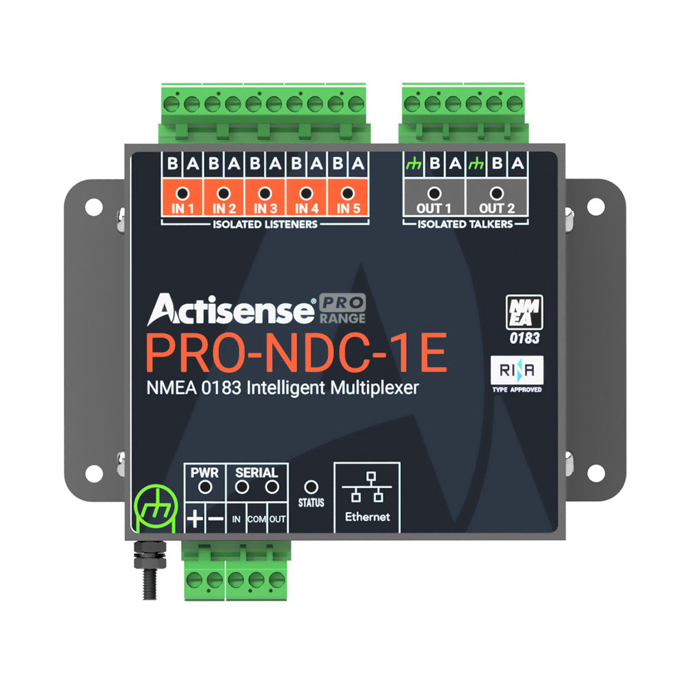 Actisense PRO NMEA 0183 Multiplexer - 5 Inputs & 2 ISO-Drive Outputs, Ethernet & Serial Connections — marine nmea cables & sensors