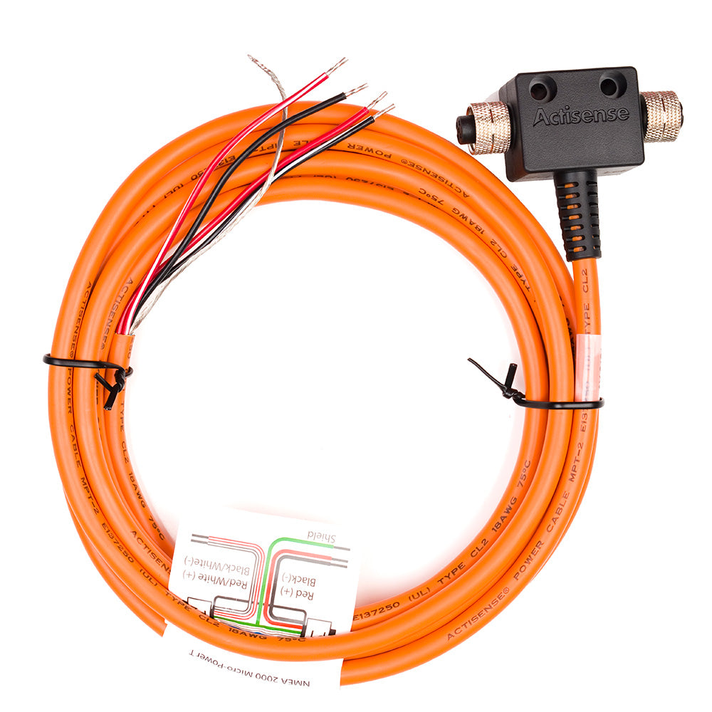 Actisense NMEA2000 Micro T-Piece w/Female Connectors & 3M UL Certified Cable — marine nmea cables & sensors