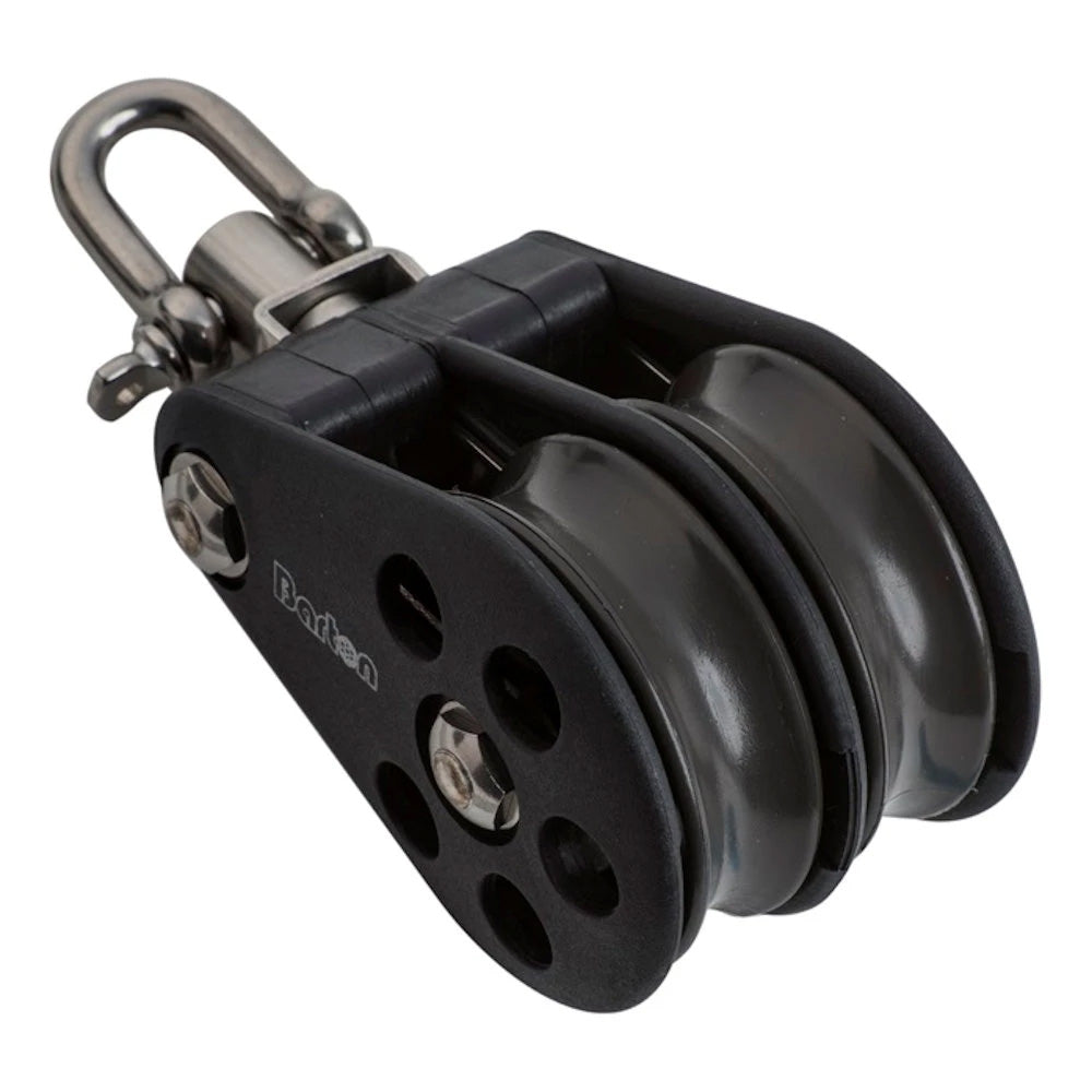 Barton Marine Barton Size 5 54mm Plain Bearing Pulley Block Double Block & Swivel — marine blocks