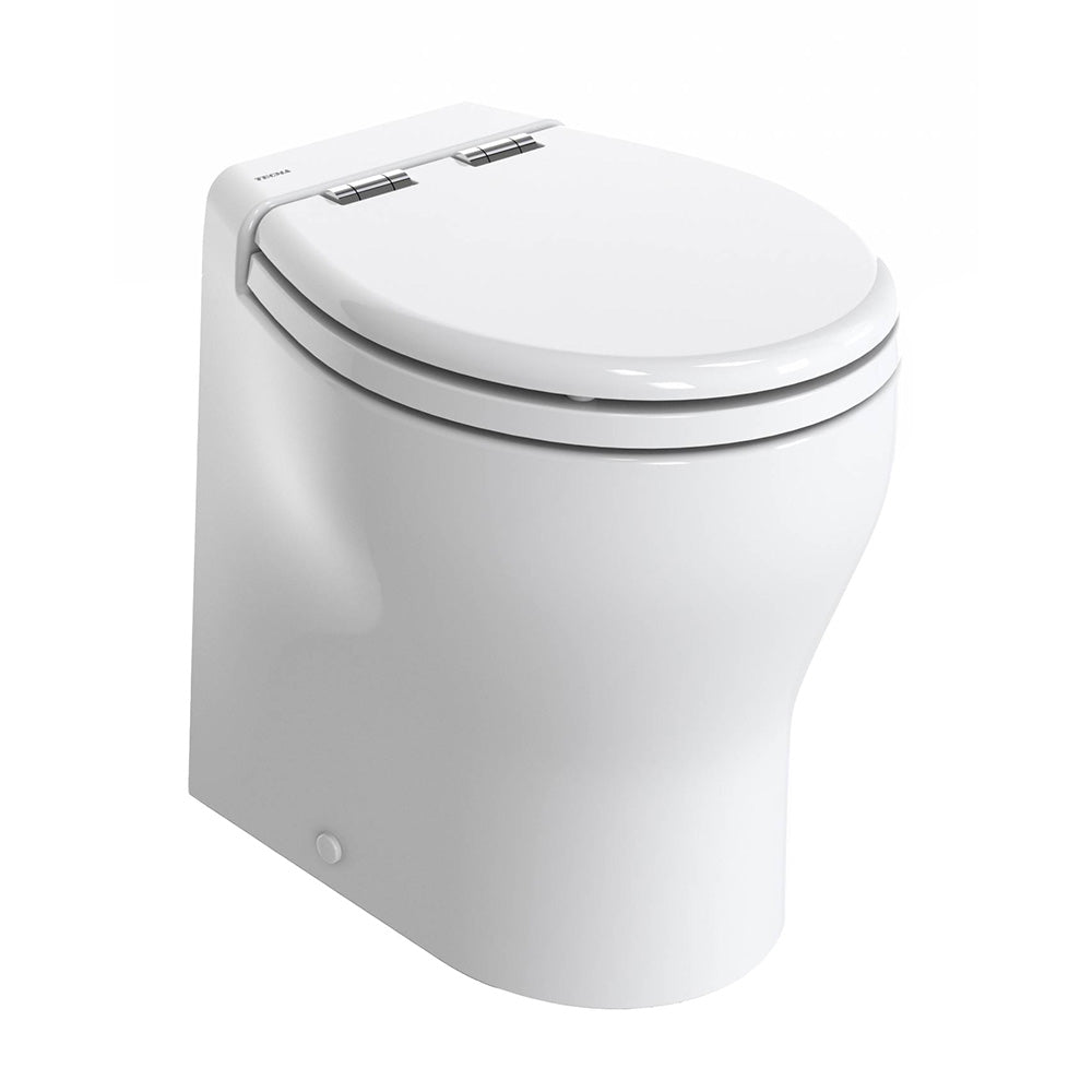 Thetford Marine Thetford Silence 2G w/Wood Polyester Soft Close Seat & Standard Solenoid - High, White, 24V — marine marine sanitation