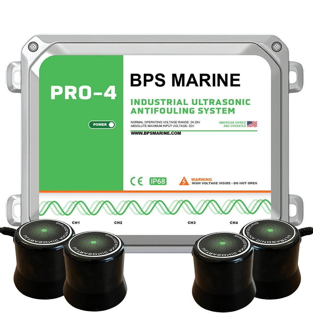 BPS Marine PRO-4 4-Transducer Ultrasonic Antifouling System - 24VDC — marine antifouling systems