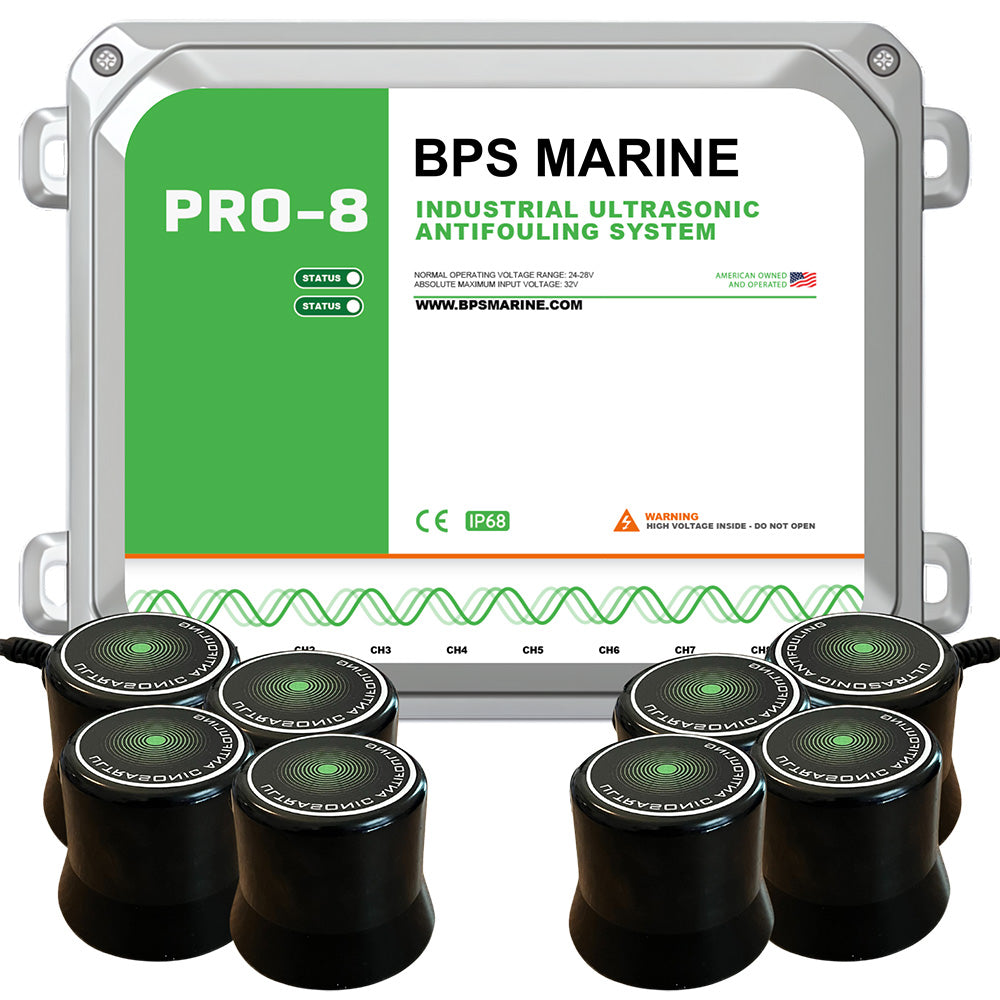 BPS Marine PRO-8 8-Transducer Ultrasonic Antifouling System - 24VDC — marine antifouling systems