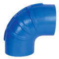 Trident Marine 5" ID 90 Degree Blue Silicon Wet Exhaust Elbow — marine exhaust hose