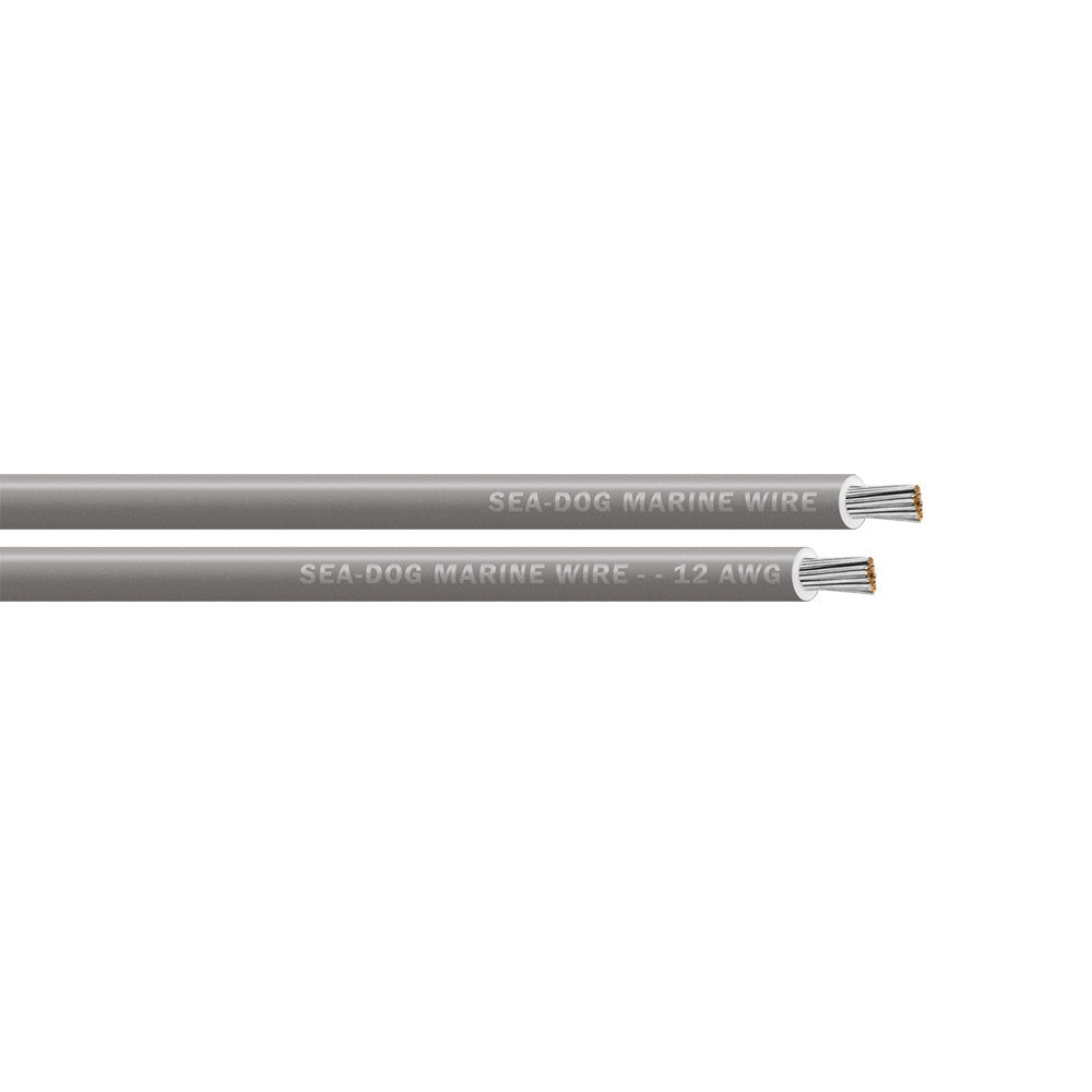 Sea-Dog 12 AWG Grey Primary Wire - 100' — marine wire