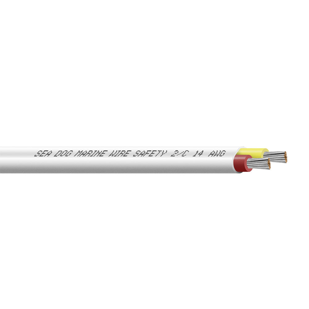 Sea-Dog 14/2 AWG Flat Duplex Safety Wire - Red/Yellow - 100' — marine wire