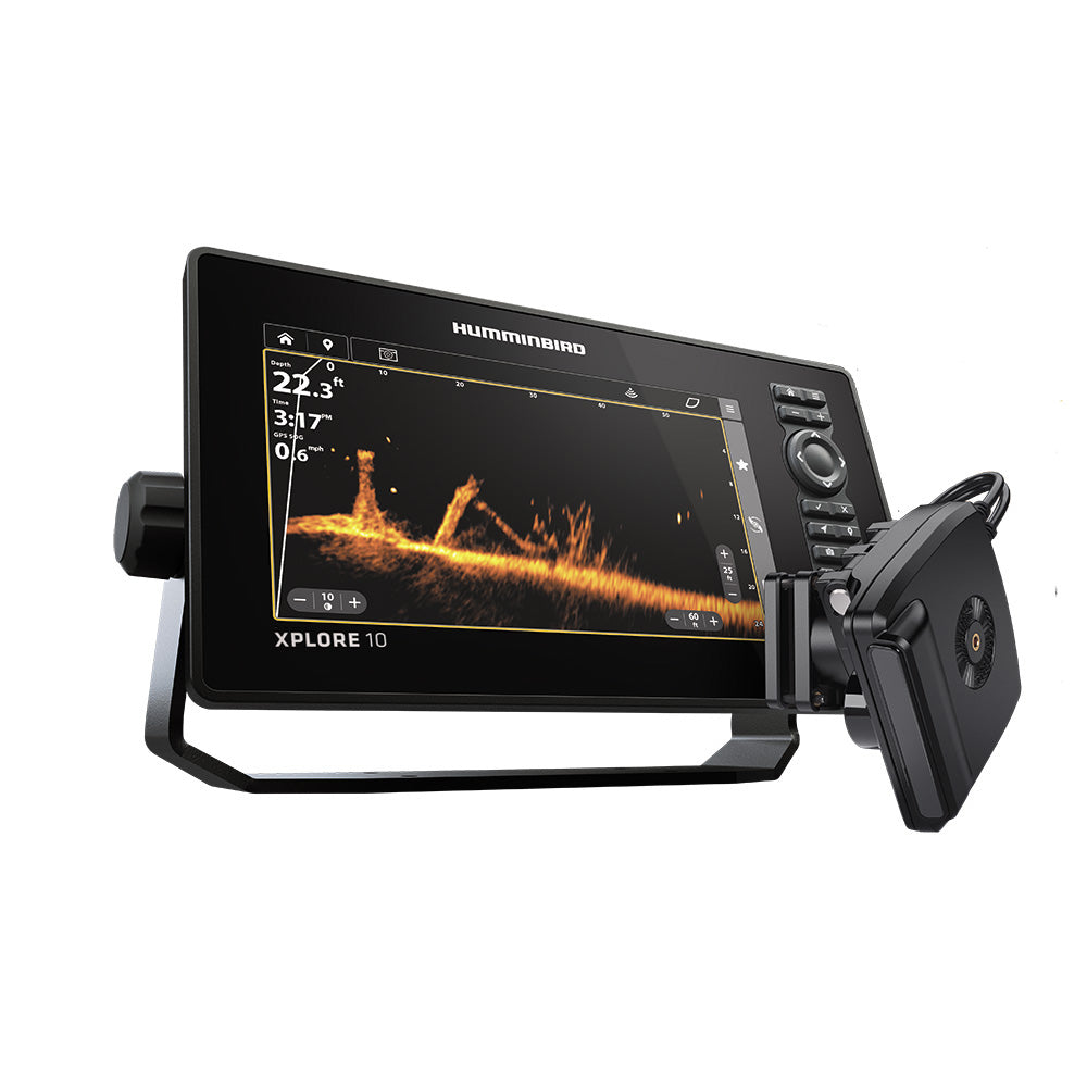 Humminbird XPLORE 10 CMSI+ Mega Live 2 Bundle w/Transom Mount Transducer — marine gps - fishfinder combos