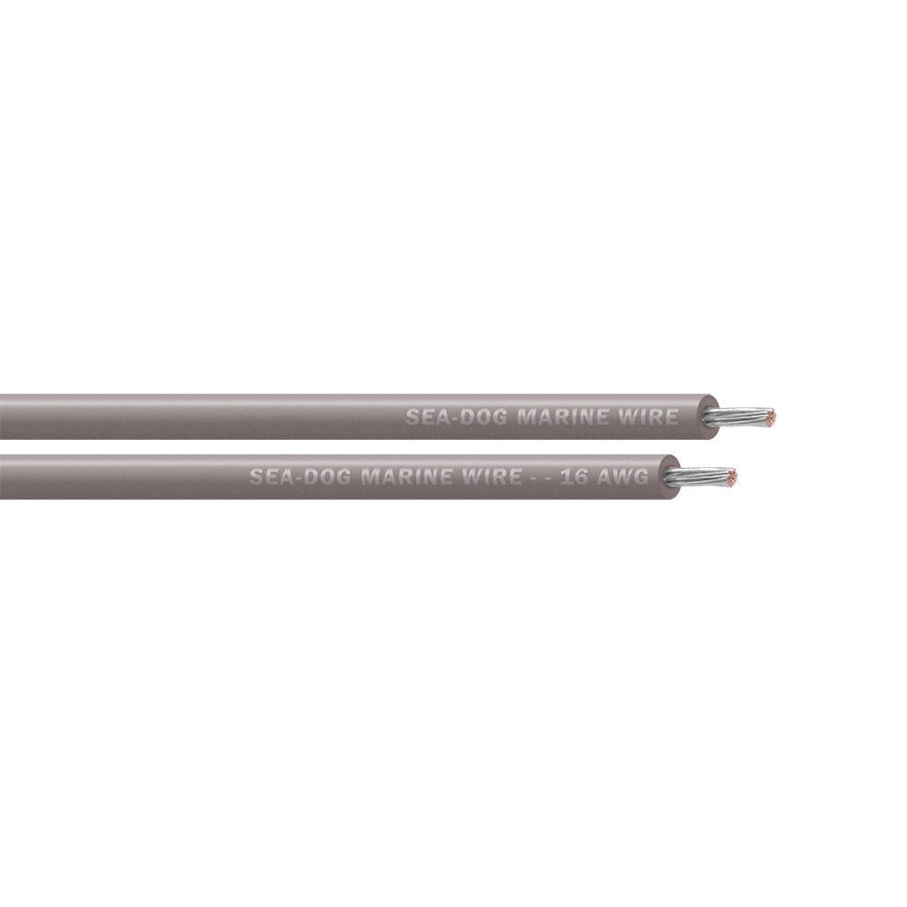 Sea-Dog 16 AWG Grey Primary Wire - 25' — marine wire