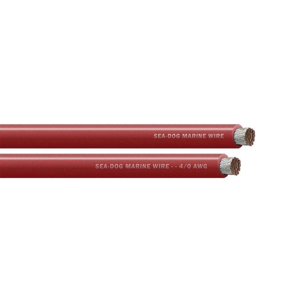 Sea-Dog 4/0 AWG Red Battery Cable - 25' — marine wire