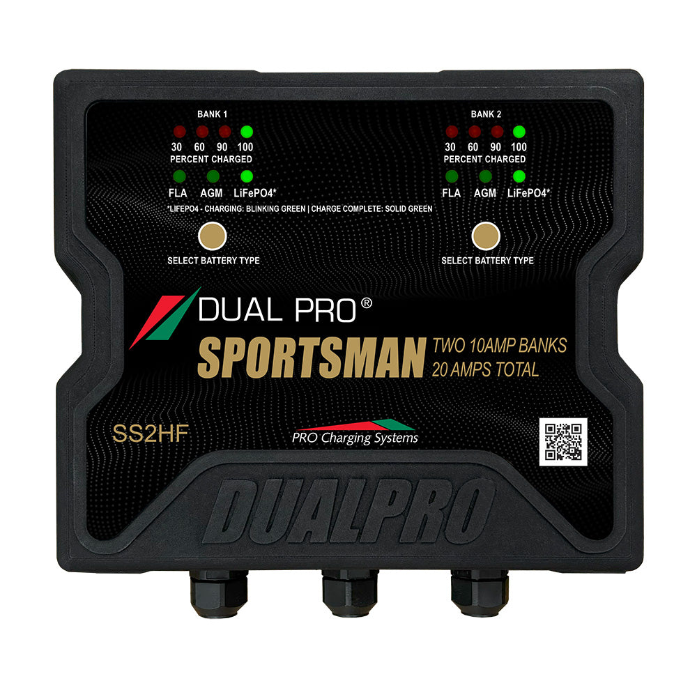 Dual Pro Sportsman Series HF Battery Charter - 20 Amp - 2 Bank — marine battery chargers