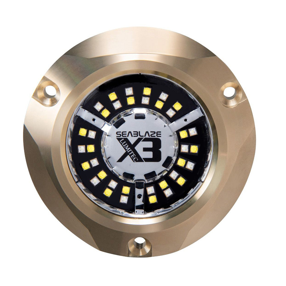 Lumitec SeaBlaze X3 LED Underwater Light - Dual Color White/Blue — marine underwater lighting