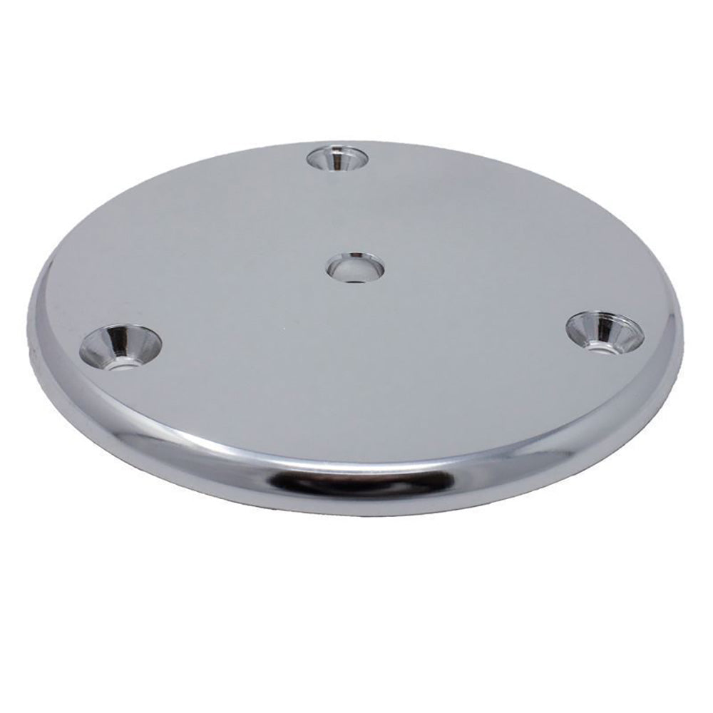 TACO Marine TACO Round Pad 3-Hole Mill Finish - 4-1/2" — marine accessories
