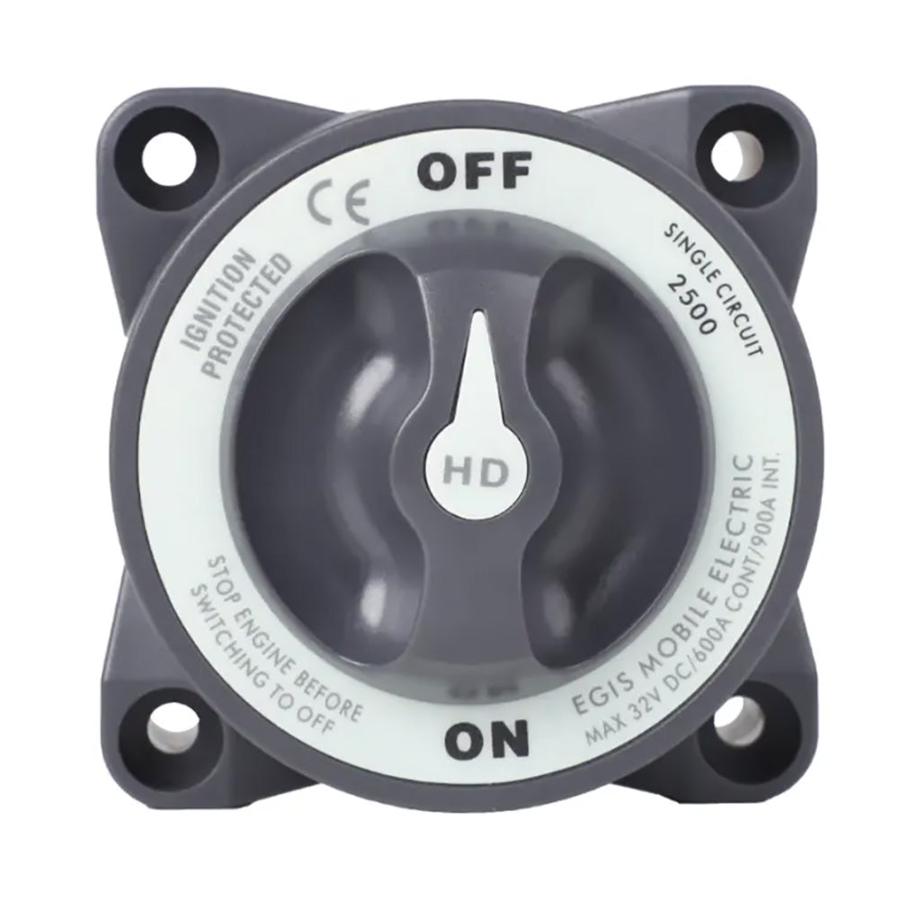 Egis Mobile Electric Egis Battery Switch - Heavy Duty-Series 600A - Off/On — marine battery management