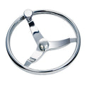 Schmitt Marine Vision Elite Stainless Steel 15.5" Steering Wheel — marine steering wheels