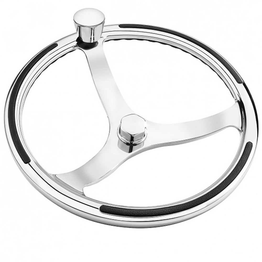 Schmitt Marine Schmitt Primus 15.5″ Stainless Steel Steering Wheel — marine steering wheels