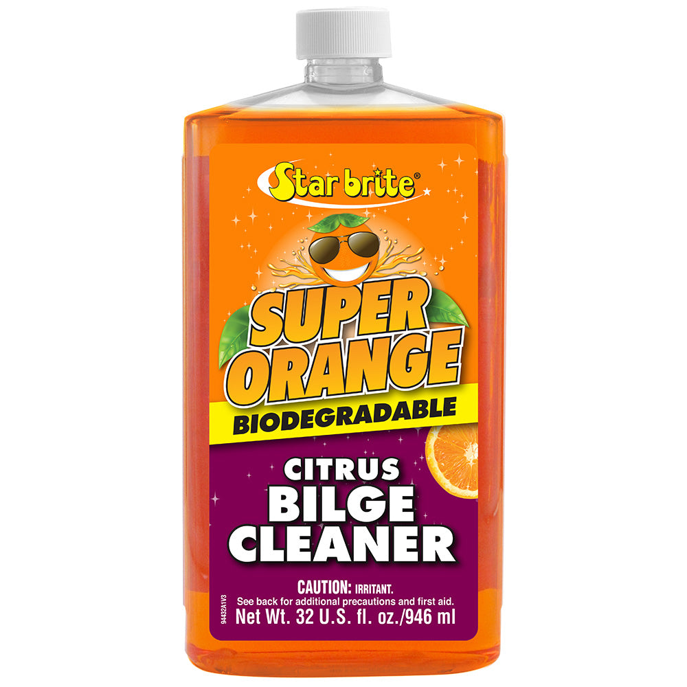 Star brite Super Orange Citrus Bilge Cleaner - Emulsifies Oil, Fuel - 32 oz — marine cleaning