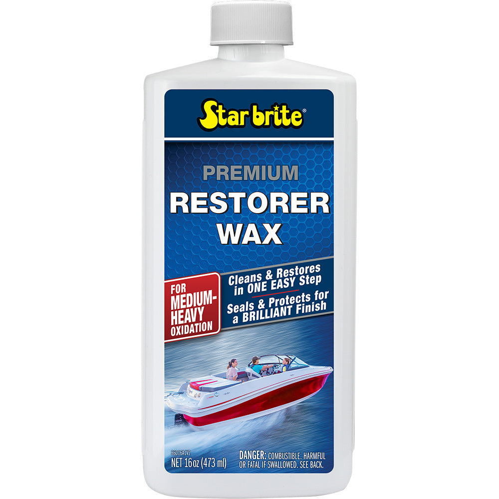 Star brite Star Brite Premium Restorer Wax f/Medium to Heavy Oxidation - 16 oz — marine cleaning