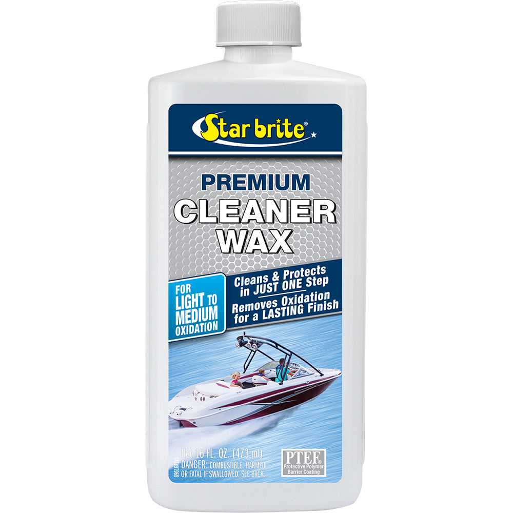 Star brite Premium Cleaner Wax - One-Step - 16 oz — marine cleaning