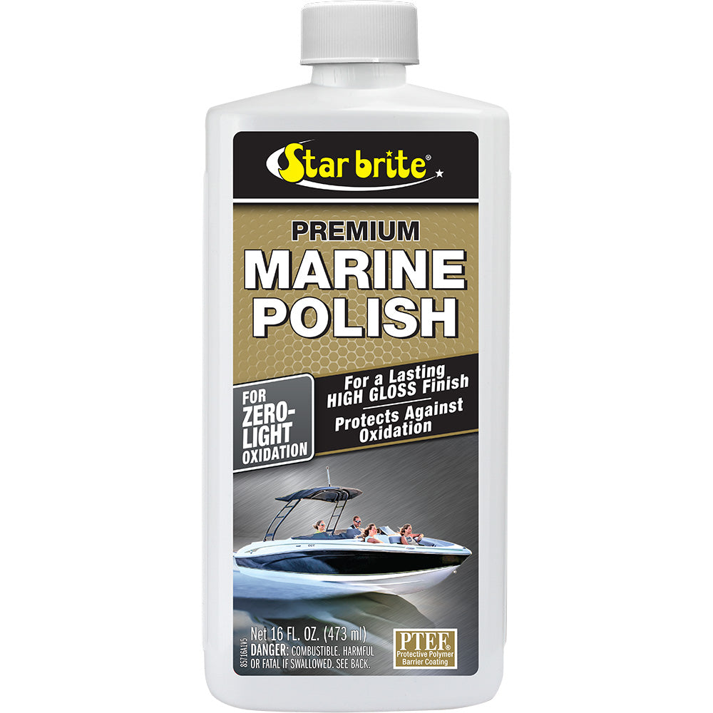 Star brite Premium Marine Polish - UV Protection & High Gloss Finish - 16 oz — marine cleaning