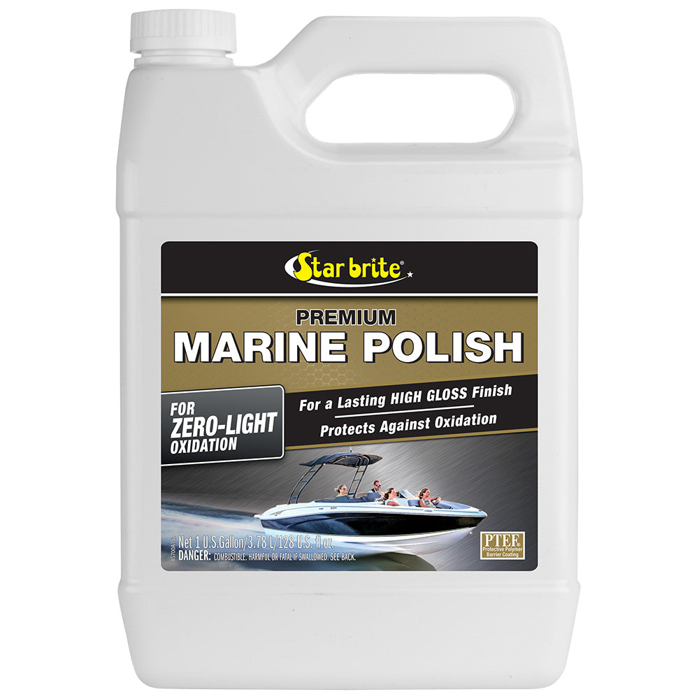 Star brite Premium Marine Polish - UV Protection & High Gloss Finish - 1 Gallon — marine cleaning