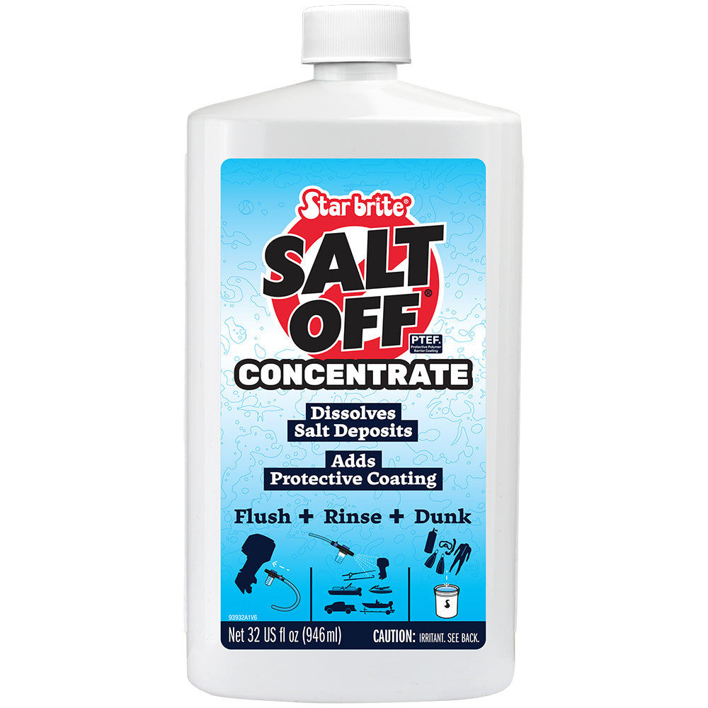 Star brite Salt Off - Concentrate- Salt Remover Wash & Engine Flush - 32 oz — marine cleaning