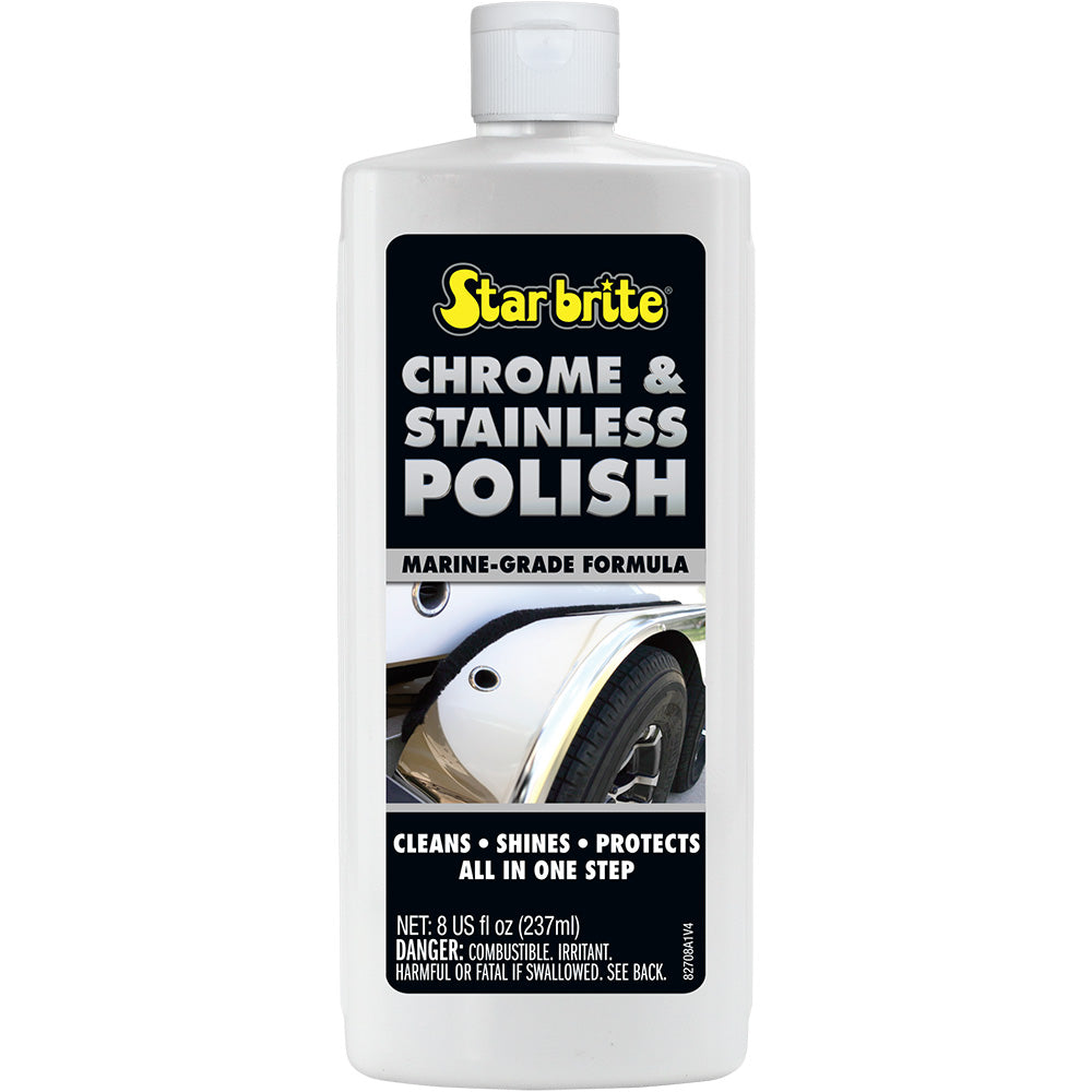 Star brite Chrome & Stainless Polish - Marine Grade Formula - 8 oz — marine cleaning