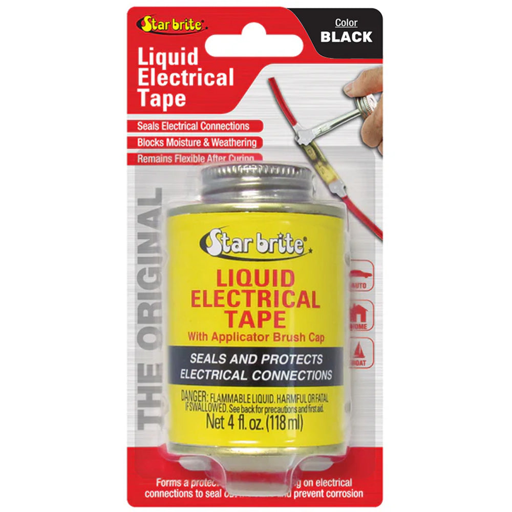 Star brite Liquid Electrical Tape - Black - 4 oz — marine accessories