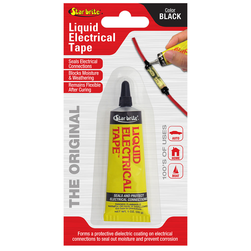 Star brite Liquid Electrical Tape - Black - 1 oz — marine accessories