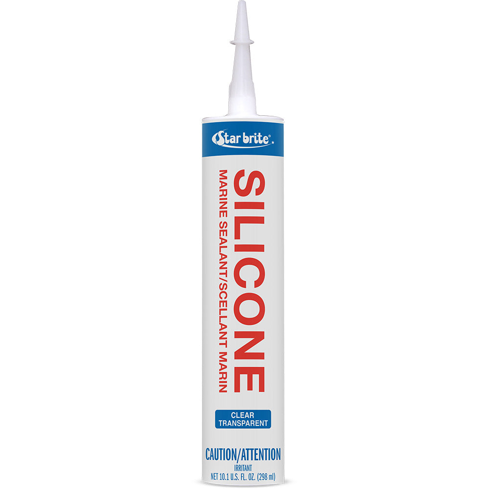 Star brite Marine Silicone Sealant - Clear - 10.3 oz — marine adhesives/sealants/tapes