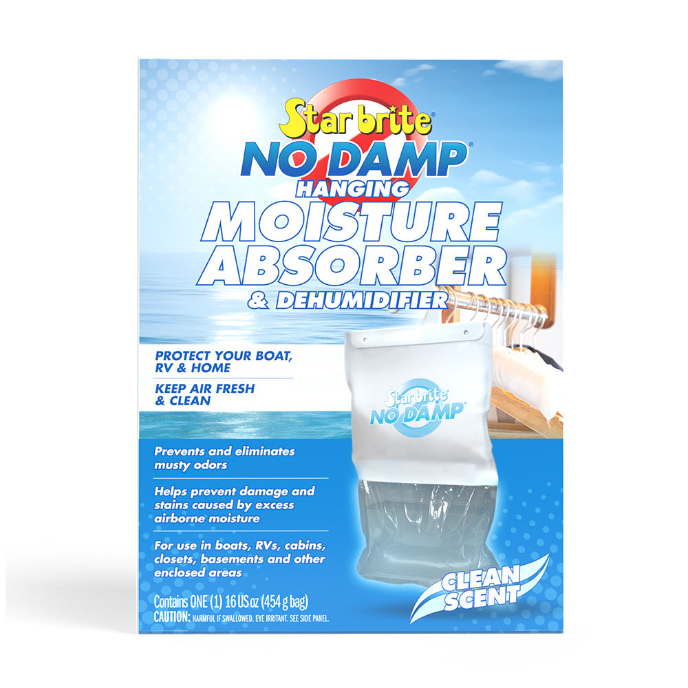 Star brite No Damp Moisture Absorber & Dehumidifier Hanging Bag - 16 oz — marine cleaning