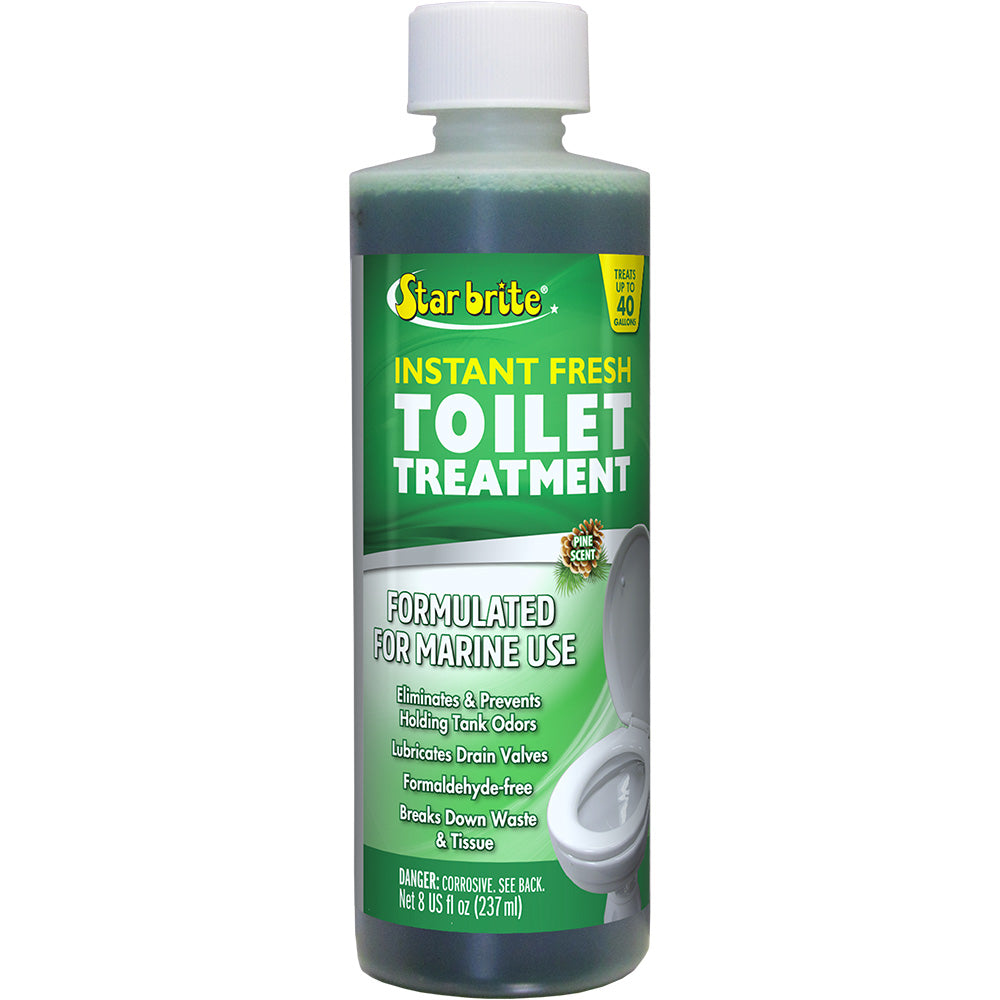 Star brite Instant Fresh Toilet Treatment - Pine Scent - Biodegradable Formula - 8 oz *6 Pack — marine cleaning