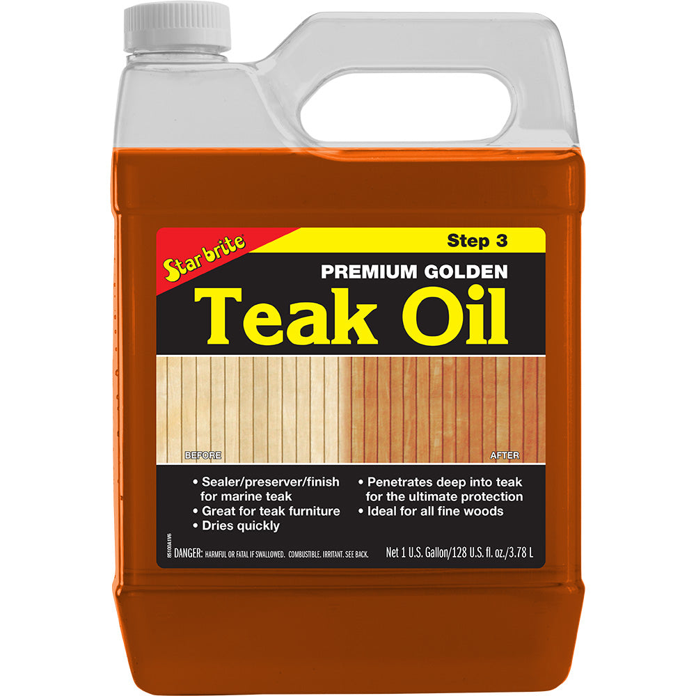 Star brite Premium Golden Teak Oil - 1 Gallon — marine cleaning