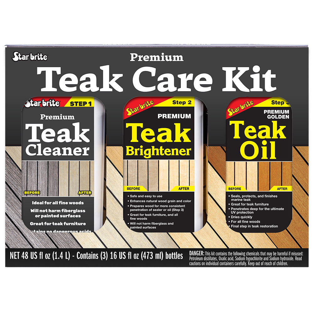 Star brite Premium Teak Care Kit - 16 oz — marine cleaning
