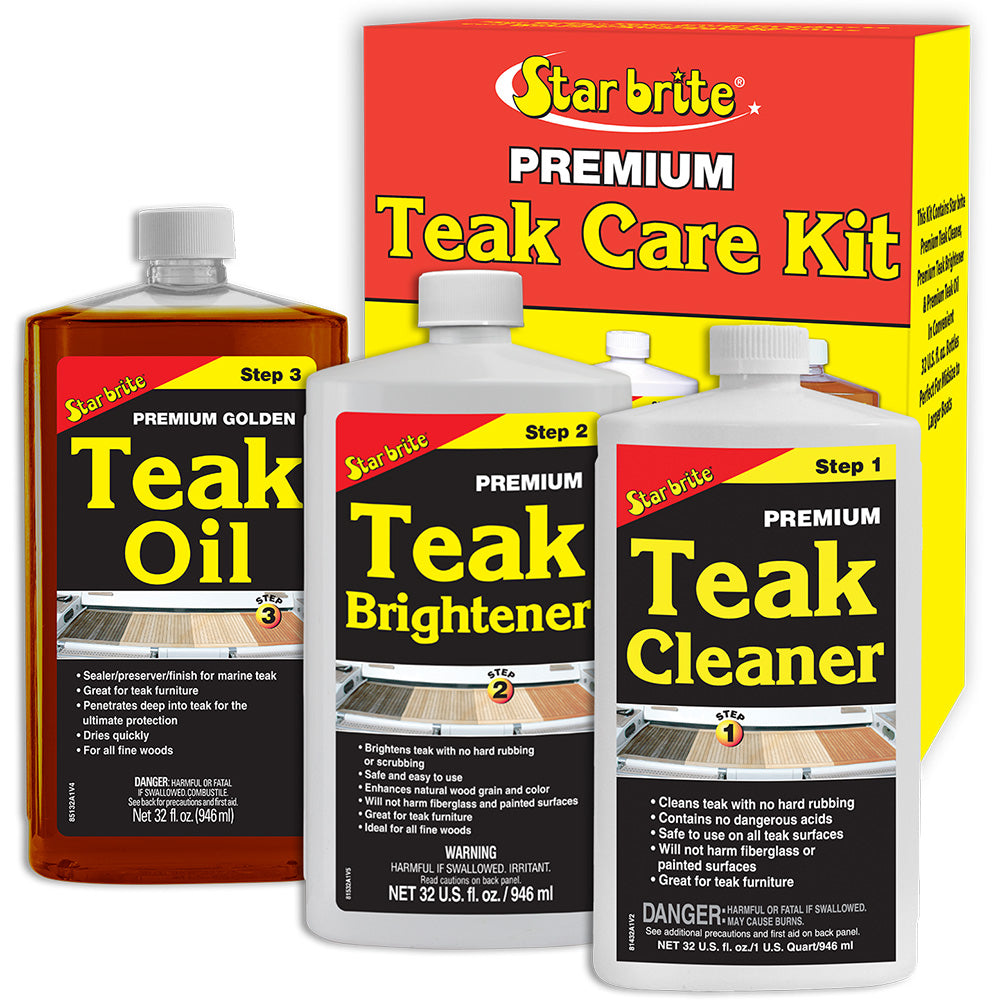 Star brite Premium Teak Care Kit - 32 oz — marine cleaning